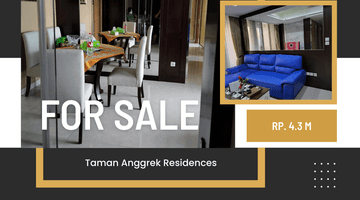 Gambar 1 Apaartemen 3+1BR Murah Dijual Nego Taman Anggrek Furnished