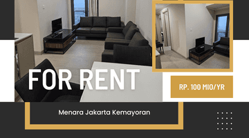 Gambar 1 Sewa Unit 3BR Bagus Murah Menara Jakarta 100jt