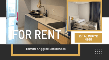 Gambar 1 Sewa Studio Mewah Furnished di Taman Anggrek Residence Strategis 