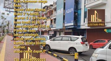 Gambar 1 Sangat murah, Ruko 3 ½ Lantai, jalan utama kawasan mega mas