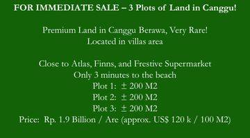 Gambar 1 For Immediate Sale Small Plots Of Land In Canggu Very Rare