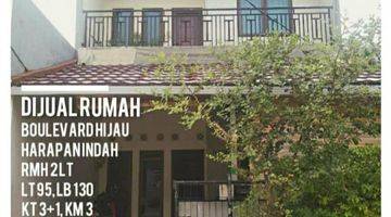 Gambar 1 Dijual rumah 2 lantai di bulevar hijau,kota harapan indah,Bekasi