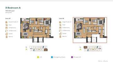 Gambar 4 Apartemen Aerium 3 Kamar Tidur Baru Furnished