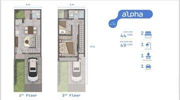 Gambar 1 Dijual Rumah 2 Lt Sutera Rasuna (alsut 2) Type Alpa