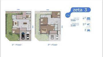 Gambar 5 Dijual Rumah 2 Lt Sutera Rasuna (alsut 2) Type Zeta 3