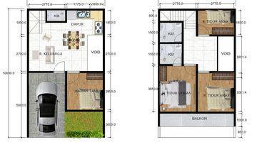 Gambar 1 Rumah 2 Lantai di Meruya Jakarta Barat 6x10 Unit Baru