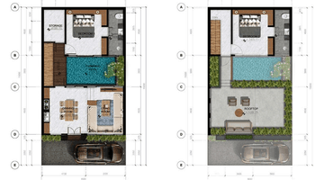 Gambar 2 Villa SHM 2 Kamar Tidur Minimalist di Canggu