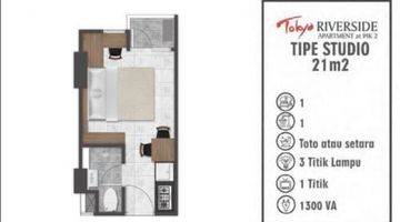 Gambar 5 Apartement Tokyo Riverside PIK 2 Studio 21m2 Best Price Siap Huni