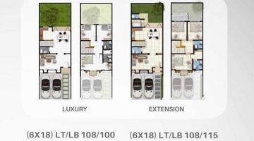 Gambar 3 Rumah Baru 2 Lantai, Uk 6x18m, Type Raphael Extention di Angel Residence Kalideres