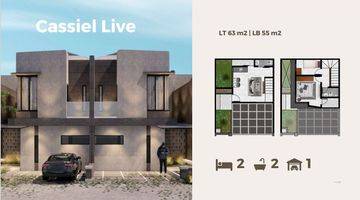 Gambar 1 Rumah Baru 2 Lantai Type Cassiel Live, Modern Minimalis di Angel Residence Kalideres