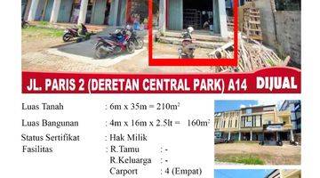 Gambar 3 Di Jual Sewa Ruko 3 Lantai, Lokasi Jl. Paris 2 Komp. Central Park No. A10, Pontianak Indonesia