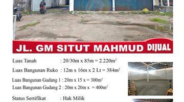 Gambar 1 Di Jual Ruko + Gudang 2 Lantai, Lokasi Jl. G.m Situt Mahmud Siantan Pontianak, Indonesia