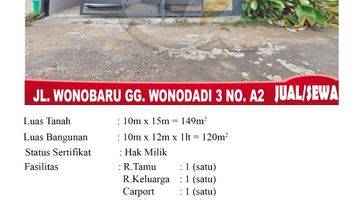 Gambar 2 Di Jual Sewa Rumah 1 Lantai, Jl. Wonobaru Gg. Wonodadi 3 No. A2, Pontianak Indonesia