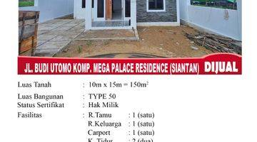 Gambar 1 Di Jual Rumah Type 50, Lokasi Jl. Budi Utomo Komp. Mega Palace Residence SIANTAN Pontianak, Indonesia