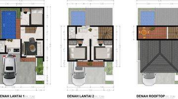 Gambar 1 Rumah Villa 2 Lantai Dekat Alun Alun Batu View Indah Bonus Private Pool + Furnished