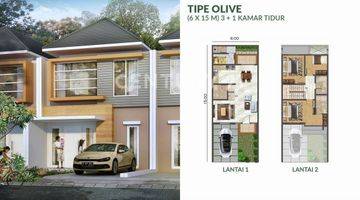 Gambar 4 Rumah Concerto PIK Tipe Olive 2 Lantai 90m2