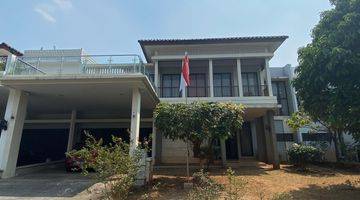 Gambar 1 For Sale Rumah Di Alam Sutera Dengan Backyard Lega Yang Dilengkapi Dengan Kolam Ikan