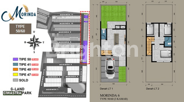 Gambar 3 RUMAH 2LT, BARU & MURAH BANGET DI CIWASTRA PARK G-LAND, TYPE MORINDA 6