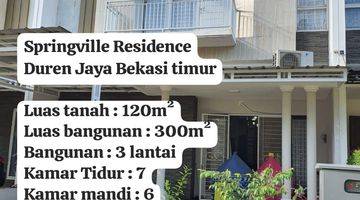 Gambar 1 Dijual Rumah Full Furnished 7 Kmr Tidur ( Springville Residence Bekasi Timur)