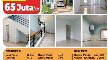 Gambar 4 Rumah Pondok Hijau Golf, Cluster Turquoise, Gading Serpong, 7x18m², 2 Lt, HGB