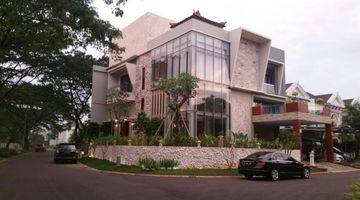 Gambar 1 Rumah Tirta Golf Bsd Bangunan Mandiri Konsep Bali Furnished 4 Lantai Luas 336m Ada Jacuzzi