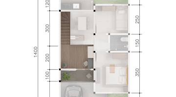 Gambar 4 2 Kt 1 Km Rumah Perumahan Komersial Casa Grande Kota Palembang