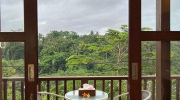 Gambar 5 Villa Tropical Dengan View Sungai Asri di Ubud, Full Furnish Strategis