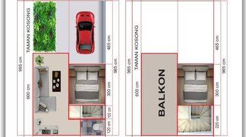 Gambar 4 Rumah 2 Lantai Harga 1 Lantai Diperbatasan Siap Huni