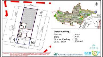 Gambar 5 Aeris Citra Garden Serpong No.30 Ukuran 8x26 (Irreguler)