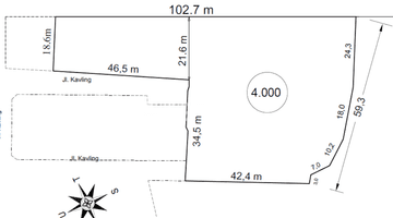 Gambar 1 Tanah 4000 M2 di Kranggan