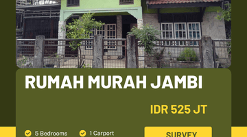 Gambar 1 Rumah Bagus Unfurnished SHM di Jl. Lorong Bogor, Jambi