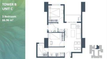 Gambar 3 APARTEMEN / APARTMENT MEIKARTA 3 BR UNIT BARU, SIAP PAKAI, HARGA SANGAT TERJANGKAU DI DAERAH RAMAI DI CIKARANG BEKASI JAWA BARAT