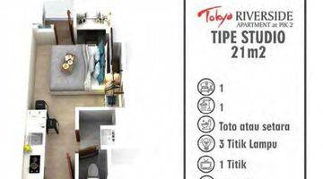 Gambar 1 Dijual Rugi Butuh Uang Cepat Apartemen Tokyo Riverside Pik2