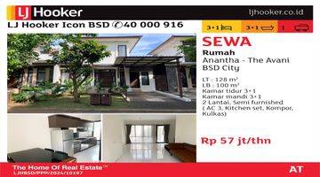 Gambar 5 Disewa The Avani Cluster Anantha Bsd City Rumah Kontrakan Semi Furnished Bagus SHM - Sertifikat Hak Milik di Anantha - The Avani BSD City, BSD Avani