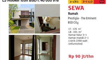 Gambar 1 Sewa Rumah Di Eminent Bsd City Rumah Kontrakan Sudah Renovasi di Prestigia , The Eminent BSD City, BSD The Icon