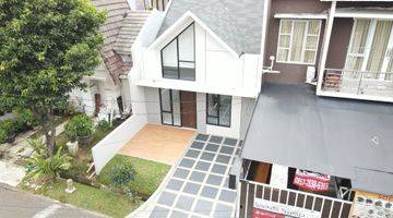 tampak depan rumah shm type scandinavian sentul
