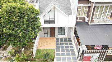 tampak depan rumah shm type scandinavian sentul