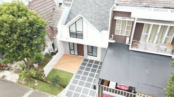 tampak depan rumah shm type scandinavian sentul