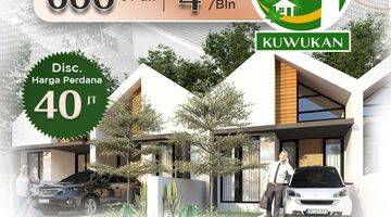 tampak depan baru gress rumah di kuwukan