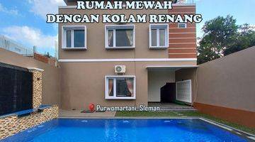 Gambar 1 Rumah Mewah Dengan Kolam Renang Full Furnished Di Purwomartani Jogja