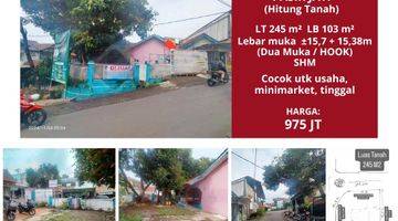 Gambar 2 Jual Cepat Rumah Murah Hitung Tanah Saja Pasirjati Cilengkrang Ujung Berung Posisi Hook Mainroad Jalan Utama Cck U/Usaha/Tinggal