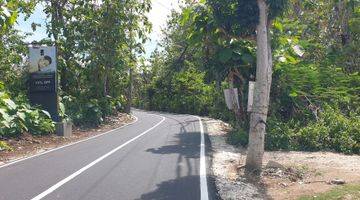 Gambar 1 Jalan utama Pantai Balangan untuk villa cafe, restauran