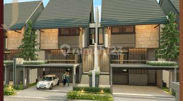 tampak depan rumah cluster quantis signure bsd