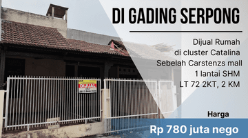 Gambar 1 Rumah Di Gading Serpong Sebelah Mall, Strategis