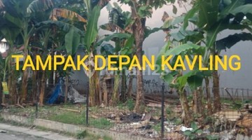 tampak depan tanah siap bangun dekat area