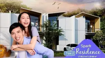 Gambar 2 Rumah 2 Lantai di depan tempat wisata Central Park cikarang SHM 