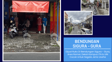 Gambar 1 Ruko Dijual Di Bendungan Sigura Gura, Area Ramai, Dekat Kampus