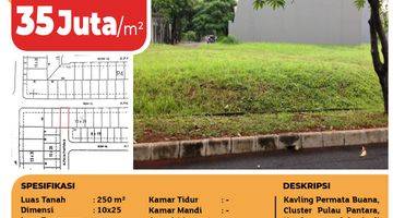 Gambar 3 Kavling Permata Buana, Cluster Pulau Pantara, Jakarta Barat, 10x25m², Ppjb