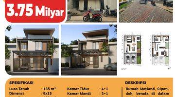 Gambar 5 Pilih Rumah Impian Anda di Metland Cipondoh! Brand New House! ada 4+1 Kamar, 135 m², HGB