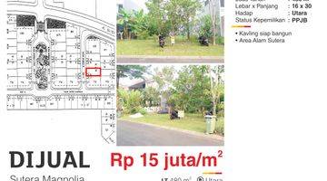 Gambar 1 Hot Listing Dijual Kavling Siap Bangun Di Sutera Magnolia Alam Sutera